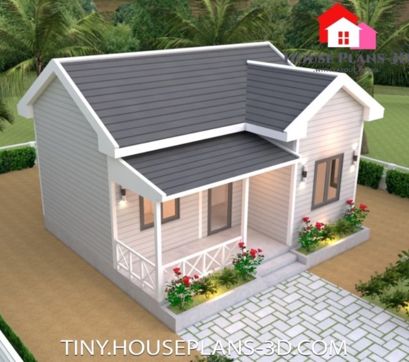 Simple One Storey House Design with Gable Roof