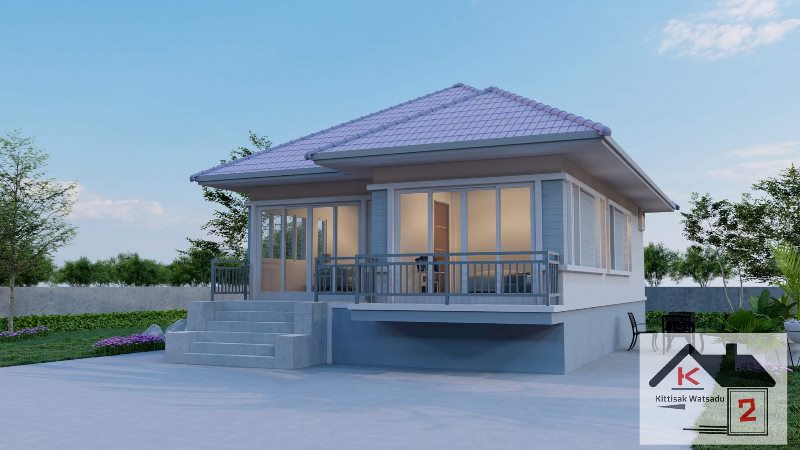 Picture of Elevated Bungalow House with Contemporary Features