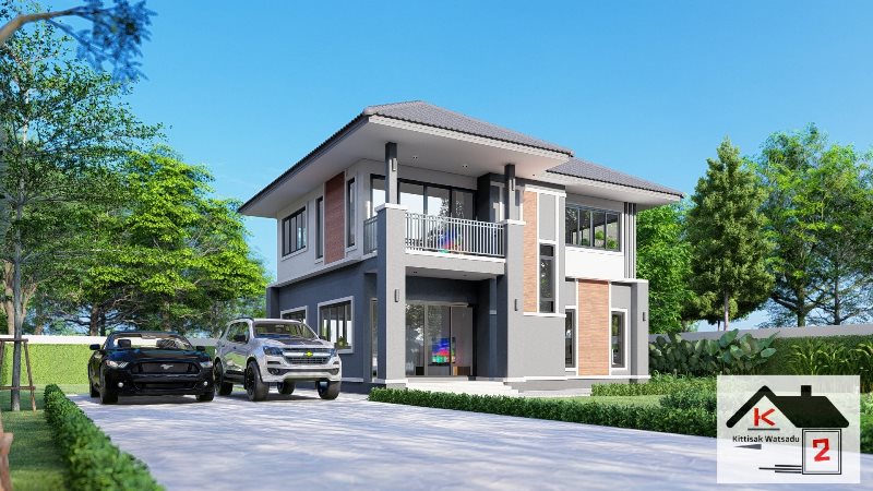 Picture of Modern Two Storey House with Impressive Design