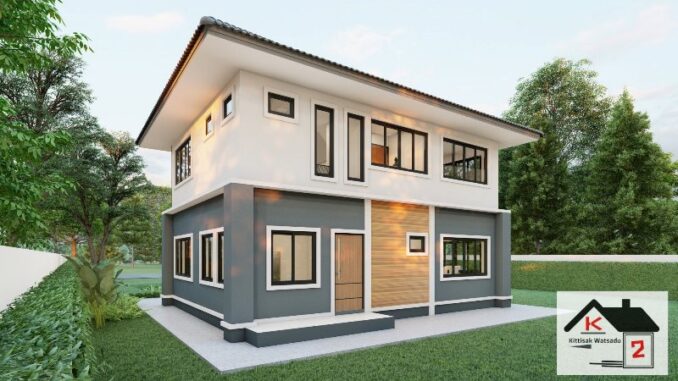 Modern Two Storey House with Impressive Design - Lovely House Designs