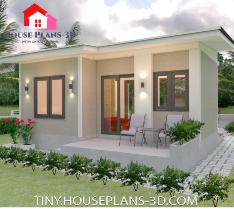 Picture of Simple One Bedroom House Plan in 35 m² Lot